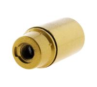 Zenitech - Casquillo E14 en Termoplástico Liso - Base Sin Anillo Compatible con Bombillas E14 - Acabado Efecto Oro - Tensión Máx 250V - Intensidad Máx 2A - Dorado