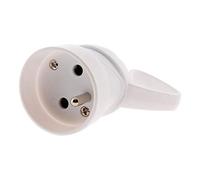 Zenitech - Conector hembra de anilla 1 toma 16A 2P+T - blanco
