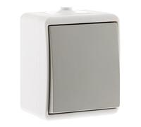 Zenitech - Conmutador IP54 - Gris Claro