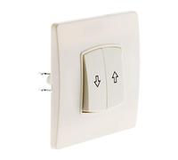 Zenitech - Mando persianas enrollables - terminal automático de tornillo + garras Blanco - Diwone
