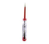 Zenitech - Destornillador Probador de Corriente Plano de 3,5mm - Tensión Máxima de 250V - Señal Lumínica para Detección Fácil - Longitud de 140mm - Rojo