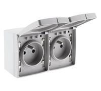 Zenitech - Toma doble 16A 2P+T estanca IP55 - Orok
