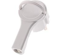 Zenitech - Enchufe Eléctrico Macho Ultraplano 2P+T 16A - Diseño Compacto, Anilla de Extracción - Compatible Cable HO5VV-F 3G1/3G1,5mm² - Potencia Máxima 3680W a 230V - Conforme a la Norma NF - Blanco