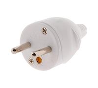 Zenitech - Enchufe macho 16A 2P+T - Blanco