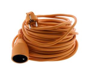 Zenitech - Extensión de jardín 16A HO5VV-F 3G1.5 2P+Tierra 25m - Naranja