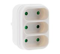 Zenitech - Fachada Triplite 3x 2P 6A - Blanco