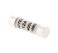 Zenitech - Fusibles De Cerámica 8,5x31,5mm 12A - Lote De 3 - Alta Resistencia Para Protección De Circuitos Eléctricos - Compatibles Con Electrodomésticos - Blanco