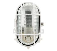 Zenitech - Hublot ovalado (60 W, IP44, E27, clase II), color blanco