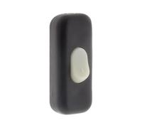 Zenitech - Interruptor Bipolar 2A Luminoso - Material Duradero, Visibilidad Óptima en Oscuridad - Instalación Fácil con Fijación Estándar - Para Interiores Domésticos y Comerciales - Negro