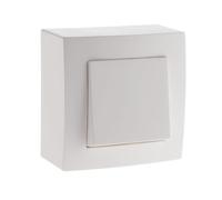 Zenitech - Conmutador de superficie completo blanco 10A - Gama Presto