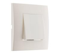 Zenitech - Interruptor Conmutador Listo para Instalar - Aparato Componible, Fijación con Tornillos y Garras, Cableado Rápido Borne Automático - Compatible con Cajas Empotradas - Blanco