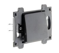 Zenitech - Interruptor De Dos Vías 10A Con Conectores Automáticos - Componible Para Equipos Eléctricos - Certificado NF Y CE - Instalación Fácil Con Tornillos Y Garras - Negro