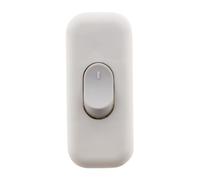 Zenitech - Interruptor Unipolar 2A - Instalación en Pared - Compatible con Circuitos de Iluminación - Diseño Discreto para Interior - Material Resistente en Plástico - Blanco