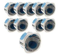 Zenitech - Juego de 10 cajas de empotrar No Air - Fondo 40mm y diámetro 67mm
