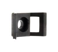 Zenitech - Juego de 100 Bases Atornillables para Fijación de Tubos - Compatible con Diferentes Diámetros de Abrazaderas - Instalación Rápida - Negro