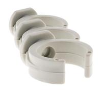 Zenitech - Lote 15 Clips Ø16mm - Gris - Fijación Rápida y Firme sin Tacos - Para Cables y Tubos Diversos - Instalación Fácil en Soportes Variados - Lote de 150 Disponible (Paquete de 3)