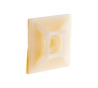 Zenitech - Lote de 10 Bases Adhesivas para Abrazaderas de Cable - Adhesivo Potente - Compatibilidad Universal, Fijación Duradera - Instalación Limpia Sin Perforar - Amarillo