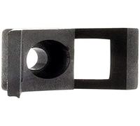 Zenitech - Lote de 10 Bases Atornillables - Fijación para Tubos - Compatible con Varios Diámetros - Instalación Rápida y Duradera - Uso Profesional y Doméstico - Negro