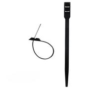 Zenitech - Lote de 100 Bridas de Cables 6x175mm - Plástico Ergonómico - Compatibilidad con Cables/Fundas/Tubos IRL, Fijación de Pequeños/Medios Haz, Instalación Eléctrica Práctica - Negro