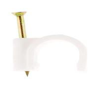 Zenitech 100 grapas para cables Ø14mm Blanco