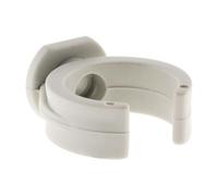 Zenitech - Lote de 15 Clips Ø20mm - Plástico - Compatibilidad con Diversos Soportes, Instalación Rápida Sin Tacos, Fijación Sólida - Ideal para Cableado Visible y Seguro - Gris