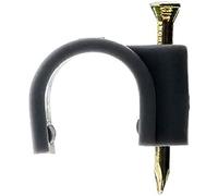 Zenitech - Juego de 20 Ganchos de Fijación Ø20mm - Clavos Especiales para Hormigón - Adecuados para Cables de TV y Conductos Eléctricos - Normas CE - Gris