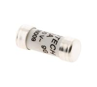 Zenitech - Juego de 3 Fusibles Cerámicos 8,5x23 mm - Protección Eléctrica Contra Cortocircuitos - Capacidad 2A para Uso Doméstico y Profesional - Blanco - 23 mm
