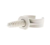 Zenitech - Lote de 50 Clips con Tacos Ø16mm - Fijación Segura para Cables - Perforación Ø8mm, Compatibilidad Cables/Fundas Diferentes Tamaños - Conforme Normas de Seguridad - Gris