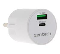 Zenitech - Mini Cargador USB A+C - Quick Charge - 20 W