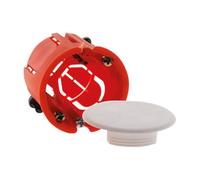 Zenitech - Noname 120159 - Caja de Empotrar para Pladur - Naranja - Ø40 mm x Profundidad 40 mm - Carga Máx 25 kg - Ideal para Instalación de Lámparas de Techo - Diámetro de Perforación 40 mm