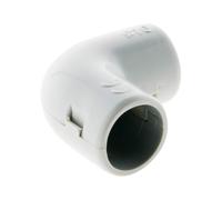 Zenitech - Lote de 10 Escuadras IRL Ø16mm - Accesorios para Conductos/Tubos Rígidos de PVC - Ideal para Instalación Eléctrica - Resistente y Duradero - Gris - Ø16mm