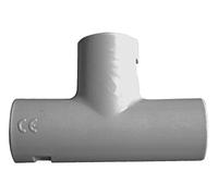 Zenitech - Lote de 10 Tees IRL Ø16mm - Accesorios para Conductos Rígidos de PVC - Instalación Fácil y Segura - Normas NF y CE - Gris - Longitud 40m