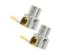 Zenitech - Paquete de 2 Bornes de Conexión Horizontales - Alimentación de Fase y Neutro - Conexión Hasta 35 mm² - Cumple Normativa CE - Blanco - 15 cm