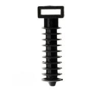 Zenitech - Pack de 20 Bases Negras para Anclajes - Compatibles con Tubos de Todos los Diámetros - Uso con Abrazadera para Mantenimiento Óptimo - Material Robusto y Resistente - Negro