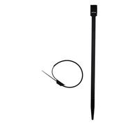 Zenitech - Pack de 50 Bridas de Cable 6 x 175 mm - Negro - Plástico Resistente - Fijación de Cables, Fundas y Tubos IRL - Diseño Ergonómico - Para Pequeños y Medianos Ramales - Instalación Fácil