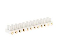 Zenitech - Pasador de 12 perlas, sección 6 mm², color blanco
