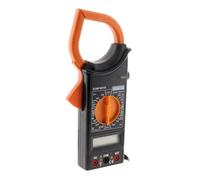 Zenitech - Pinza Amperimétrica 600V CAT III - 5 Funciones con Funda de Almacenamiento y Puntas de Prueba - Alimentación Batería 9V 6F22 Incluida - Naranja