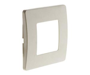 Zenitech - Placa de Acabado Blanca Venus - Para Mecanismo de Aparatos Eléctricos - Clipsado Fácil Sin Tornillos Visibles - Montaje Rápido - Compatible con Gama Venus - Integración Estética y Funcional