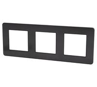 Zenitech - Placa de acabado triple - metal negro - Gama Kouro