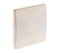 Zenitech - Placa De Cubierta 75x75mm - Fijación Con Tornillos Y Garras Incluidos - Compatible Con Cajas De Empotrar Estándar - Sistema De Clipaje Fácil - Norma CE - Blanco