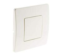 Zenitech - Placa Tapa Caja 80x80 mm - Acabado Instalación Eléctrica - Fácil de Instalar con Tornillos y Garras - Compatible con Cajas Estándar - Certificado NF y CE - Blanco