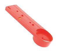 Zenitech - Plantilla de Instalación para Caja Empotrada Doble y Triple - Distancia Entre Ejes 71mm y 57mm con Niveles Integrados - Regla de Medición Precisa - Roja