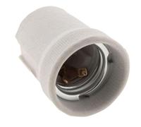 Zenitech - Portalámparas E27 de Porcelana a Rosca - Blanco - Tensión Máx 250V - Intensidad Máx 4A - Sin Anillo - Para Iluminación Interior - Compatible con Soportes Estándar - Resistencia al Calor