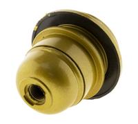 Zenitech - Portalámparas E27 Termoplástico con Anillo Simple - Acabado Liso Efecto Oro - Tensión Máx 250V - Intensidad Máx 4A - Ideal para Iluminación Interior - Oro