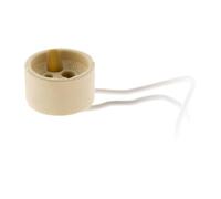 Zenitech - Portalámparas GU10/GZ10 Para Foco Halógeno o LED - Tensión Máx 250V - Intensidad Máx 2A - Potencia 100W Máx - Cables HO5S-K 1x 0,75mm² Incluidos - Blanco