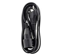 Zenitech - Prolongador Calidad HO3VVH2F 2x0,75 mm² - Enchufe 6A - Negro - Longitud 3 m - Extensión con Seguridad Infantil - Conforme Normas Francesas NF - Uso Interior - Cable Sin Tierra Duradero