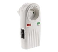 Zenitech - Protector contra sobretensiones 1 toma de protección telefónica + TV F/F 9,52mm (+ 2 conexiones SAT M/F)