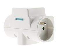 Zenitech - Protector contra sobretensiones Triplite 2x 16A 2P+T + 1x6A 2P - Blanco