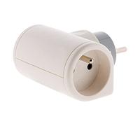 Zenitech - Regleta de 2 tomas giratorias 180° - Biplite - 2x16A - Blanco