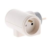 Zenitech - Regleta de 3 tomas giratoria 180° - Triplite - 2x16A+1x6A - Blanco